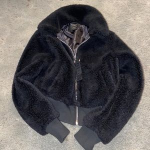 Black sherpa jacket
